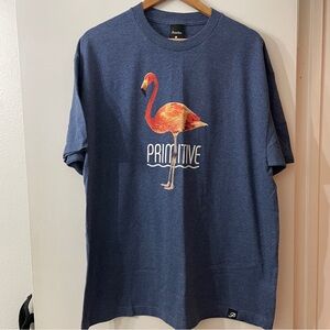 Primitive Navy Flamingo skateboards apparel Tee L